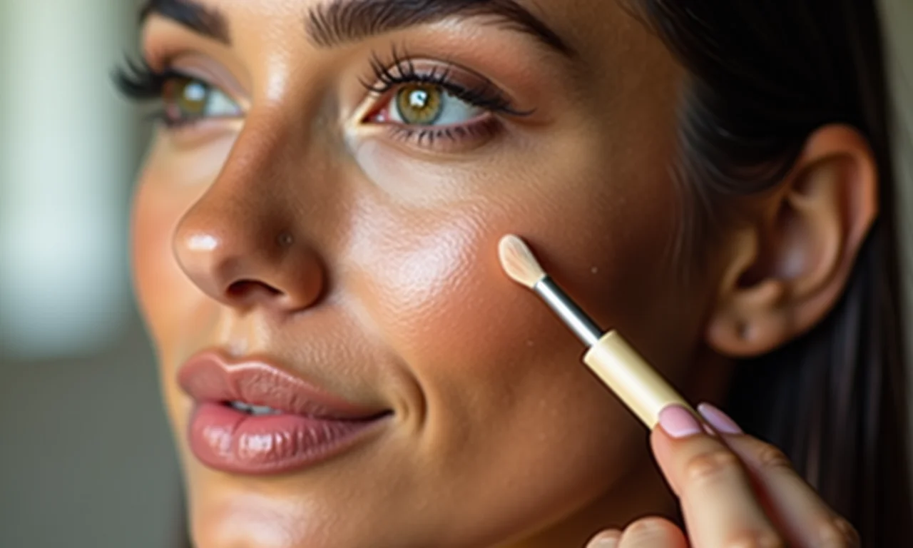 Iluminador sutil em soft glam.