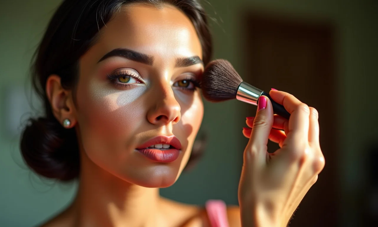 Iluminador, um toque de glamour na maquiagem estilo anos 60.