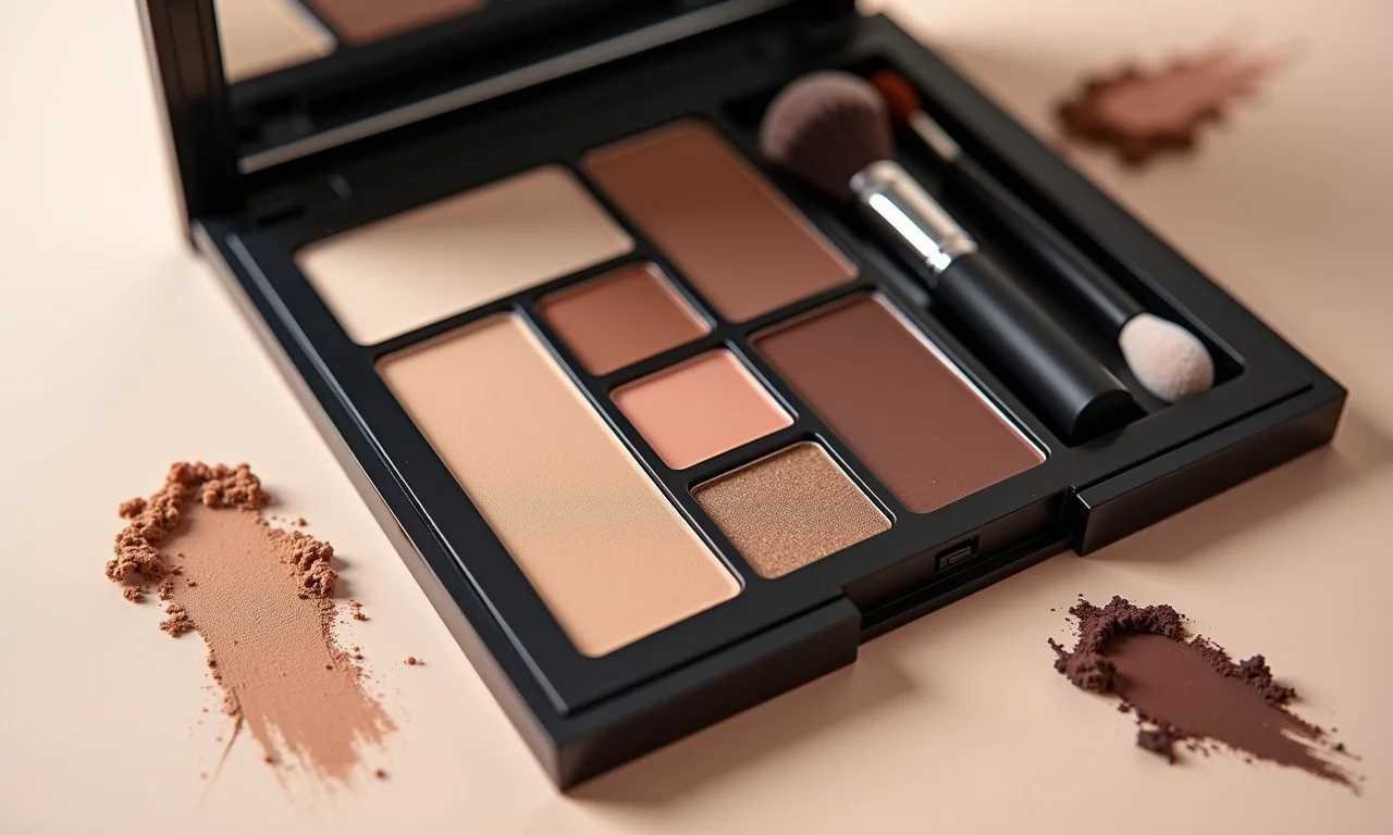 Kits de sombra com pincéis básicos.