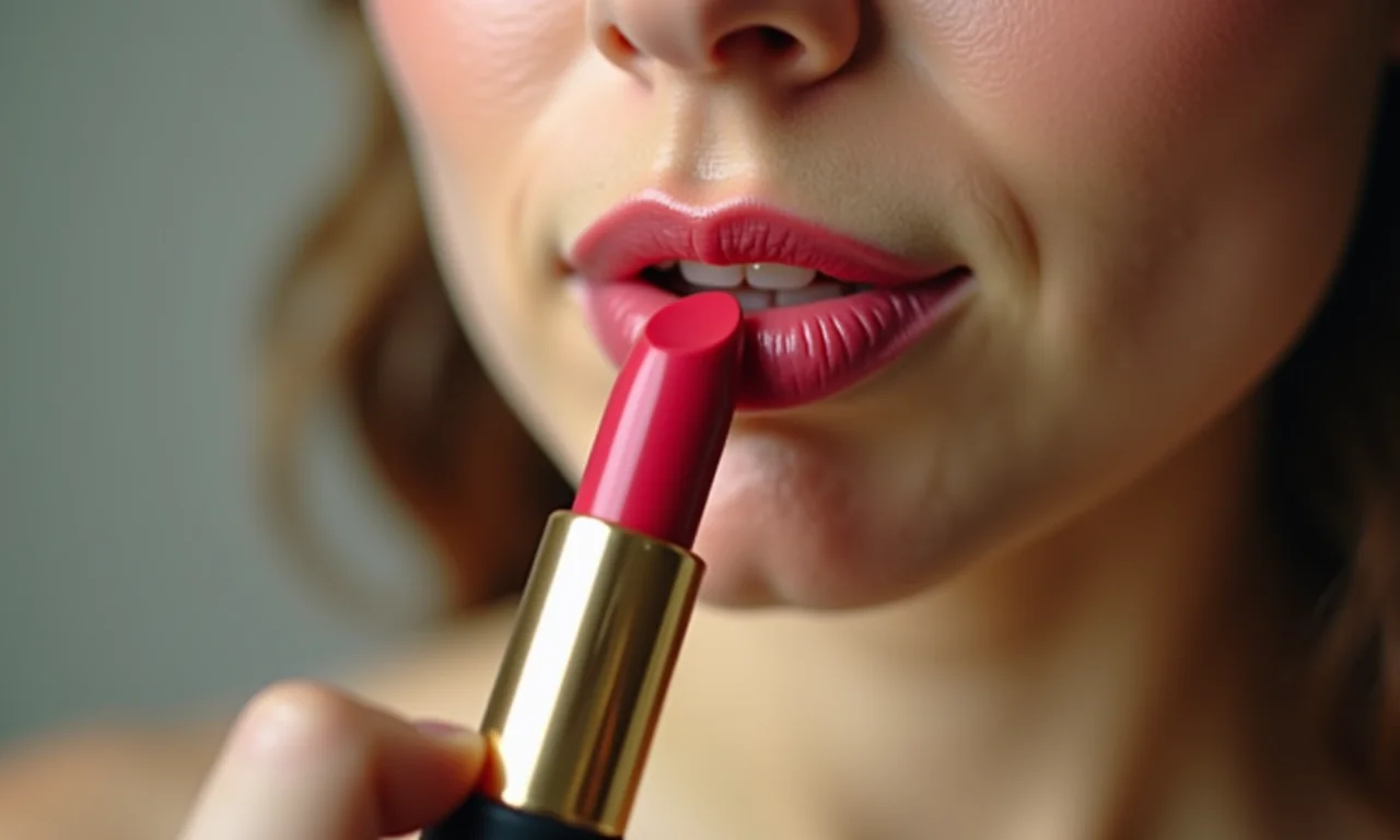 Lábios com cor e hidratação.