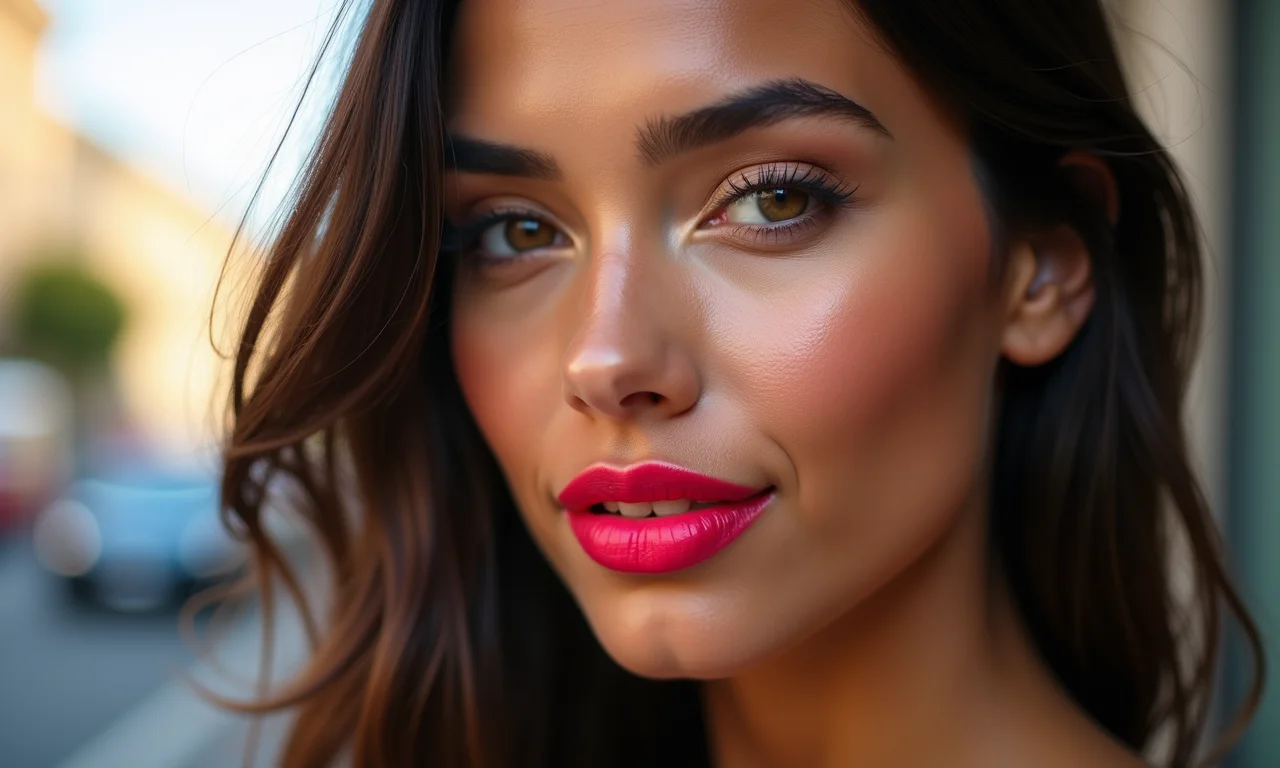 Lábios hidratados e com cor para um look moderno.