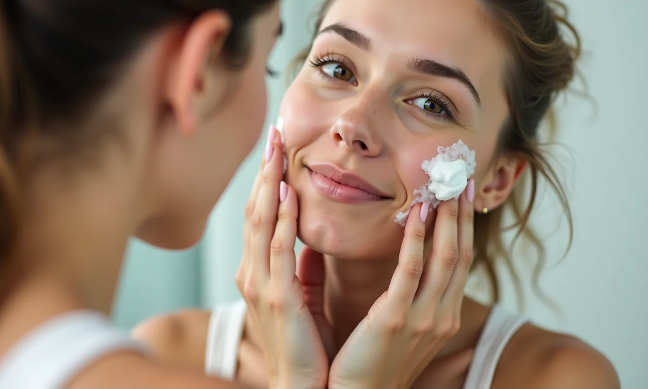 Limpeza com água micelar.