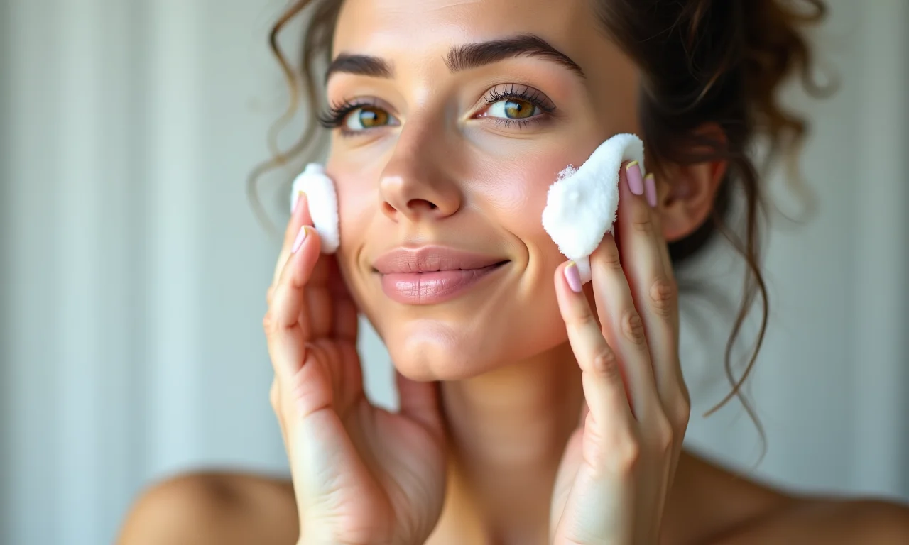 Limpeza profunda da pele oleosa antes da maquiagem.