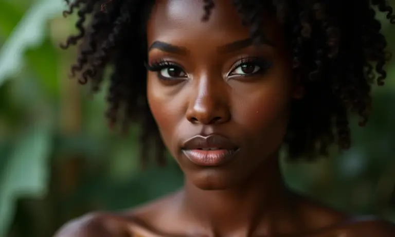 Maquiagem dark baddie com olhos esfumados e lábios marcantes.