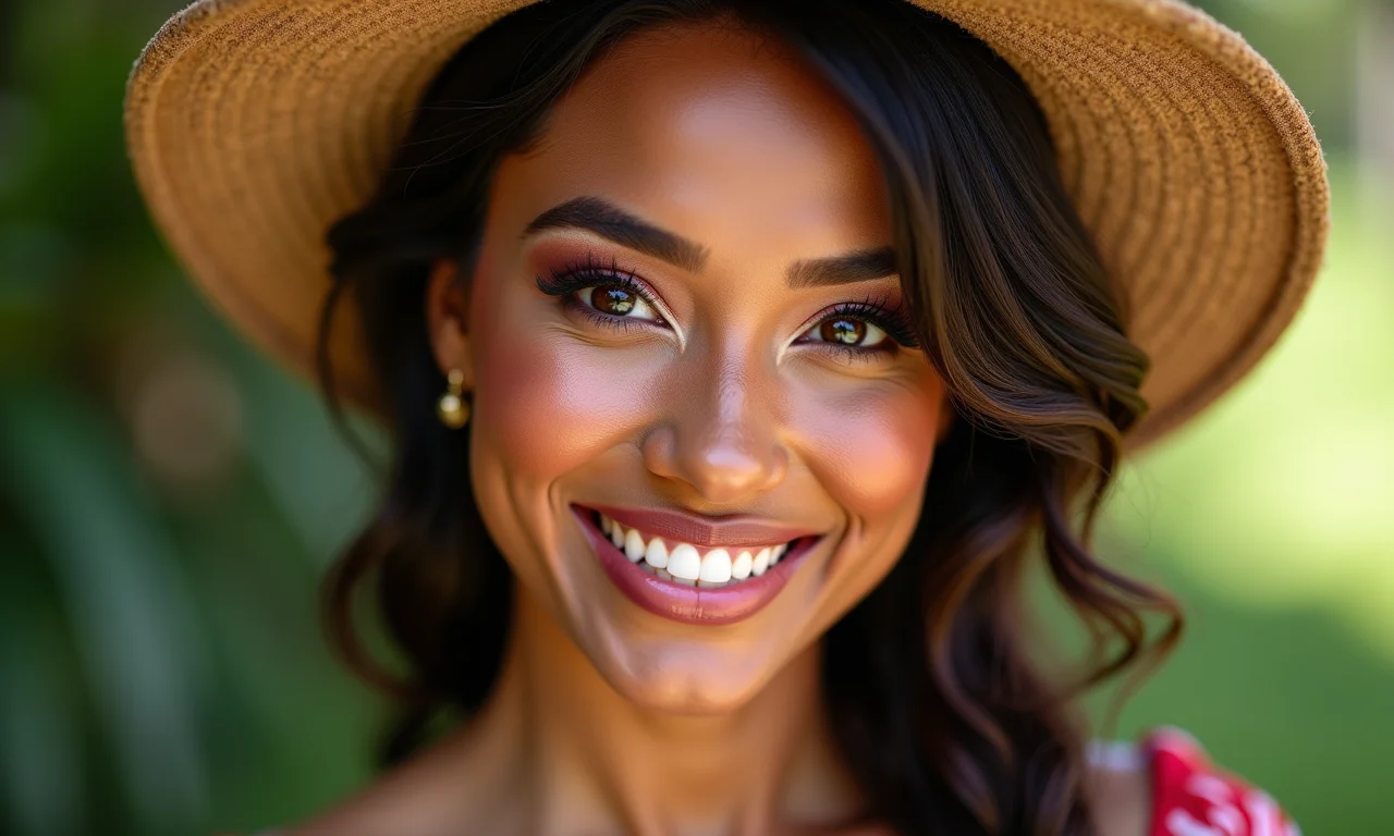 Maquiagem inspirada em personagens juninos.