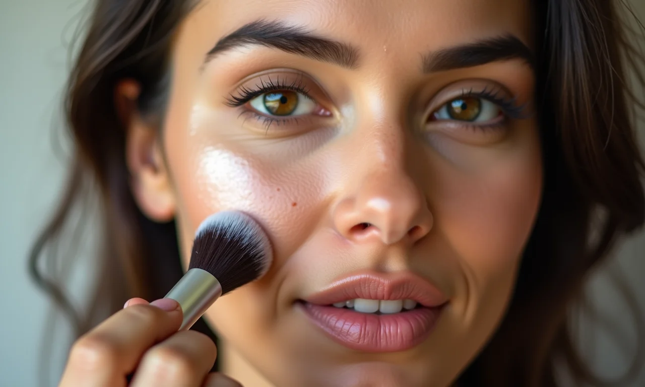 Maquiagem mineral para peles sensíveis.