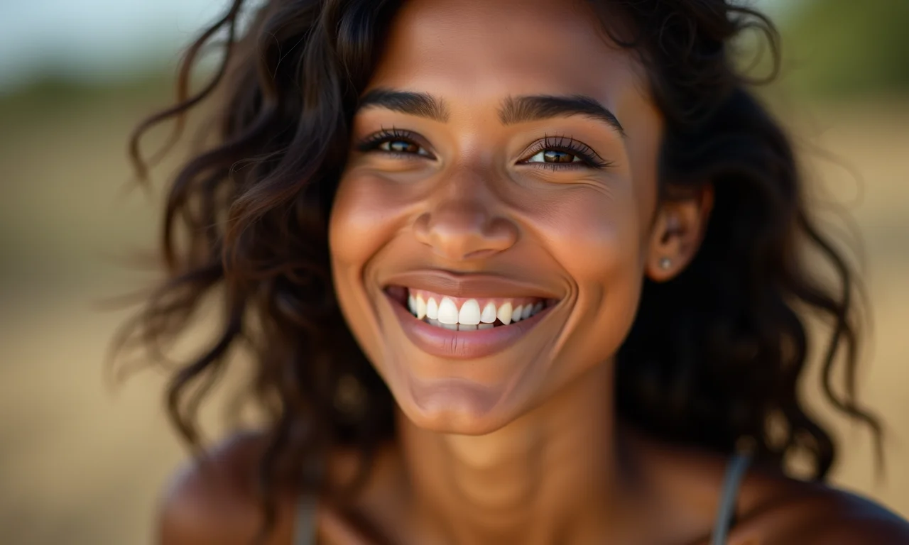 Maquiagem minimalista com toque junino.