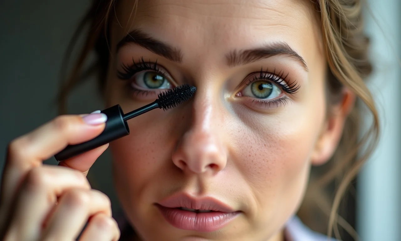 Máscara de cílios alongando e dando volume.