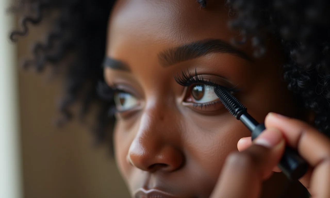 Máscara de cílios para olhos sensíveis.