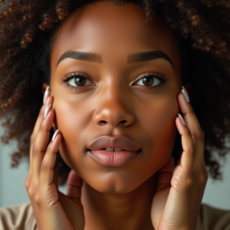 Mulher aplicando corretivo oil-free para uma pele impecável.