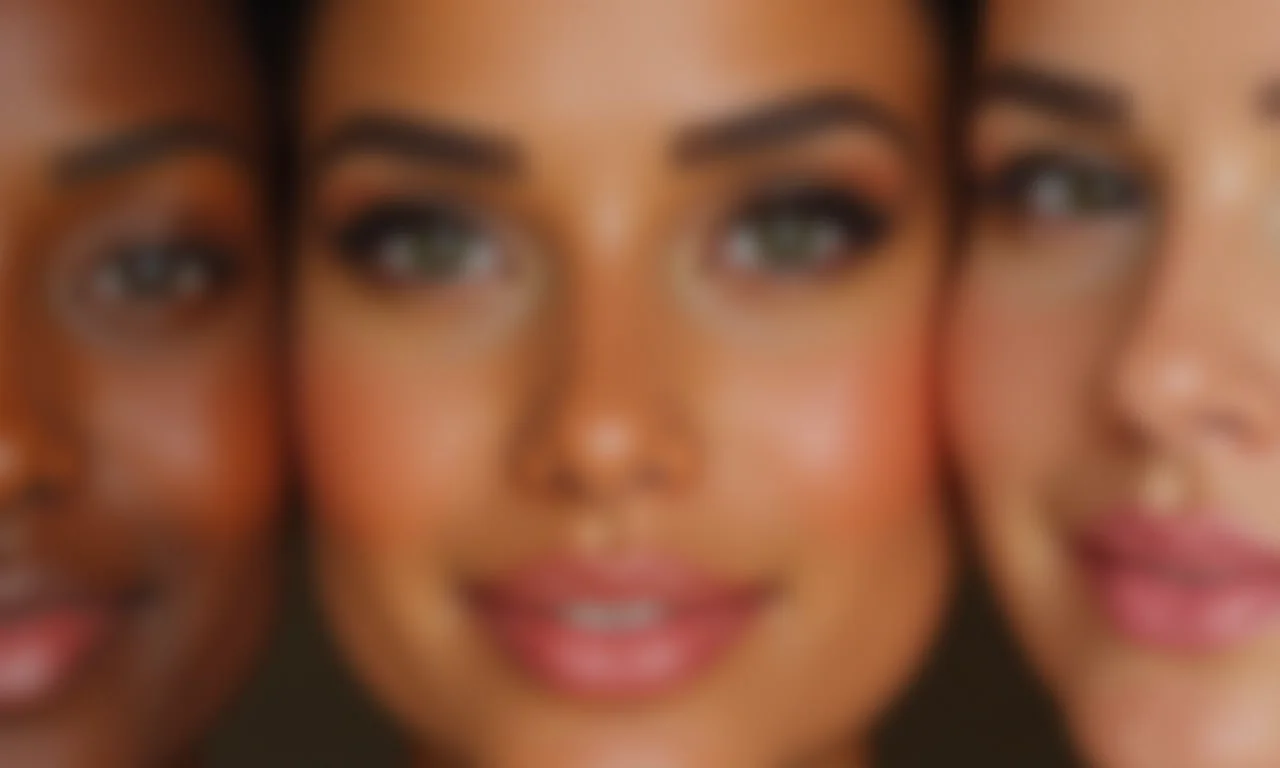 Mulheres diversas mostrando cílios longos e volumosos com diferentes máscaras.