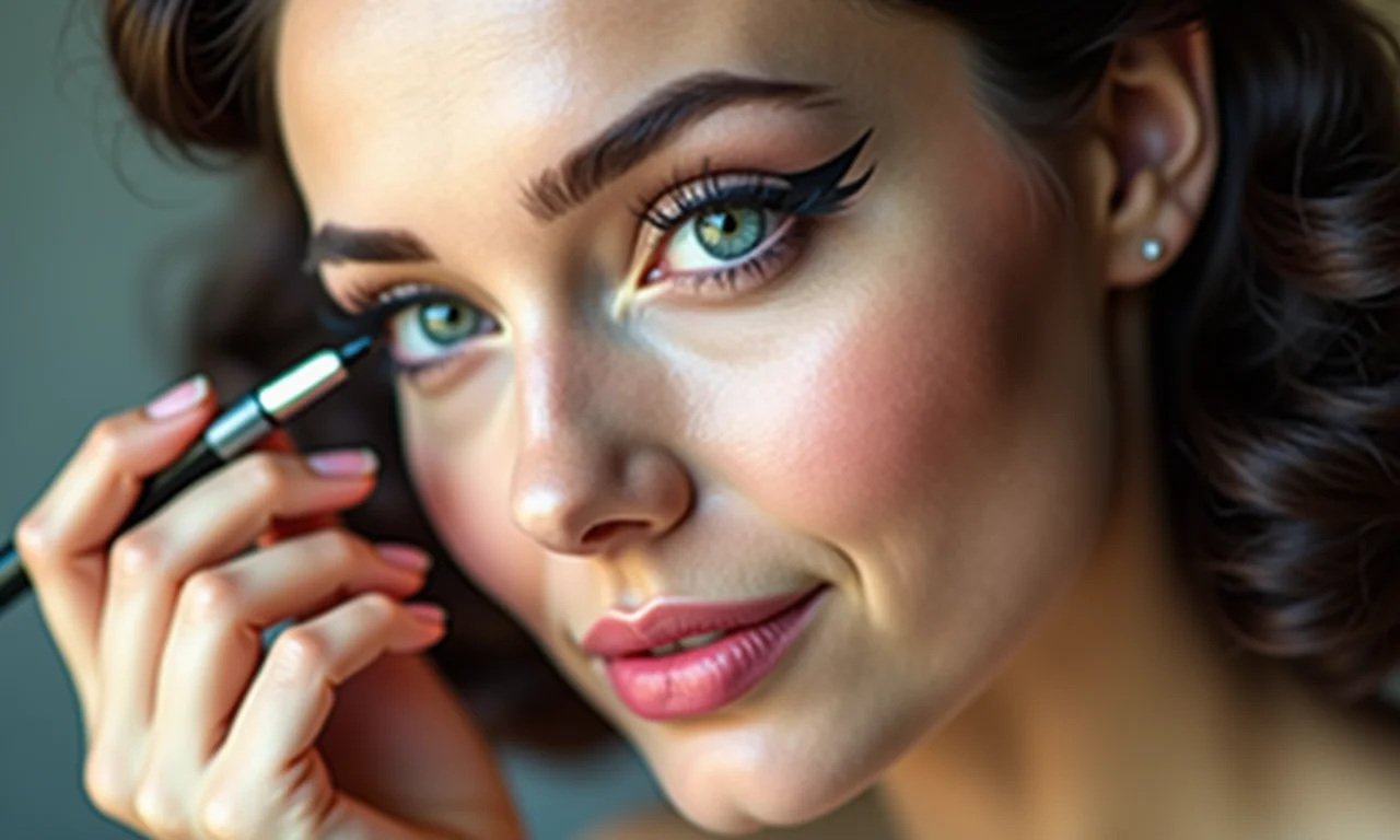 O charme principal: delineado gatinho perfeito.