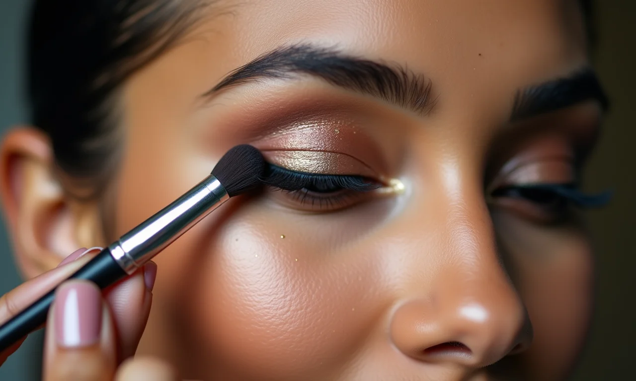 Olhos iluminados com maquiagem natural