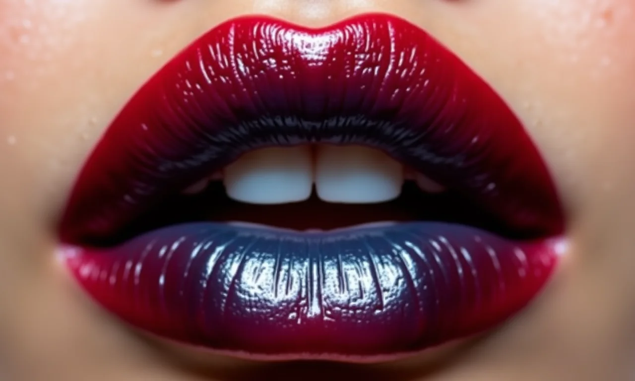 Ombré invertido: escuro no centro, claro no contorno.