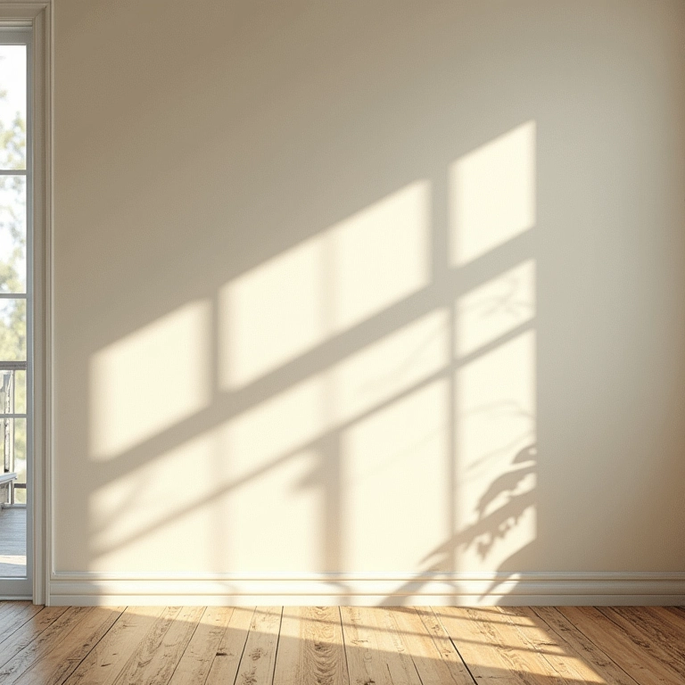 Parede pintada com aspecto visual melhorado graças ao fixador mineral.