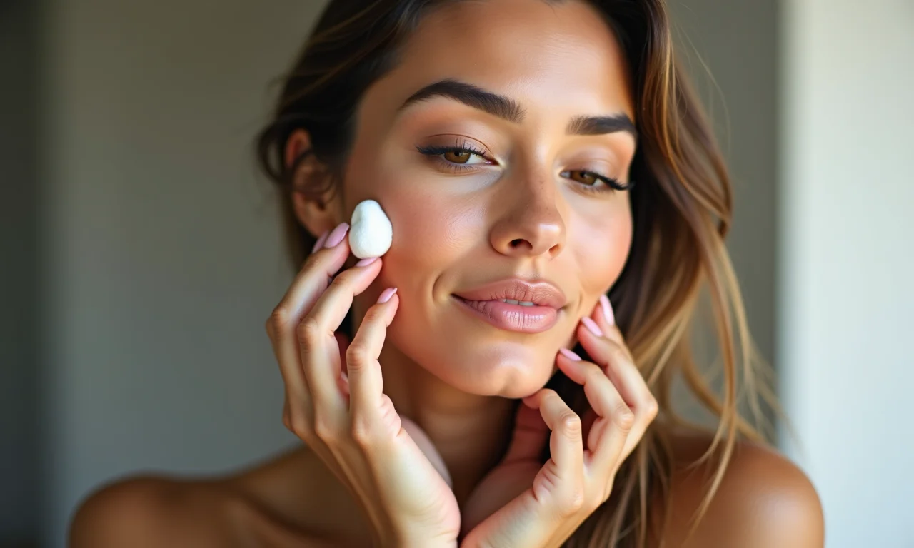 Pele hidratada para um blush perfeito.