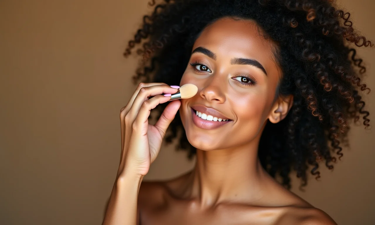 Pele impecável com base para maquiagem kawaii.