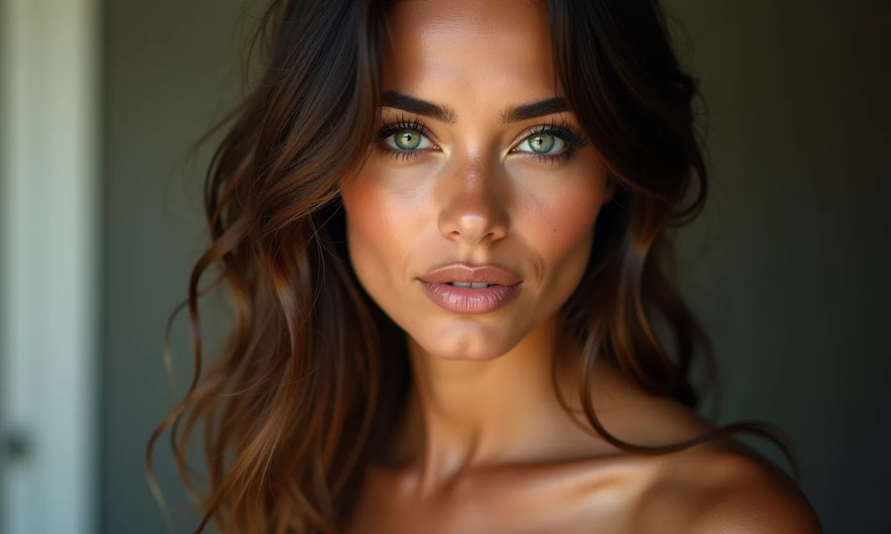 Pele natural e radiante com maquiagem soft grunge.