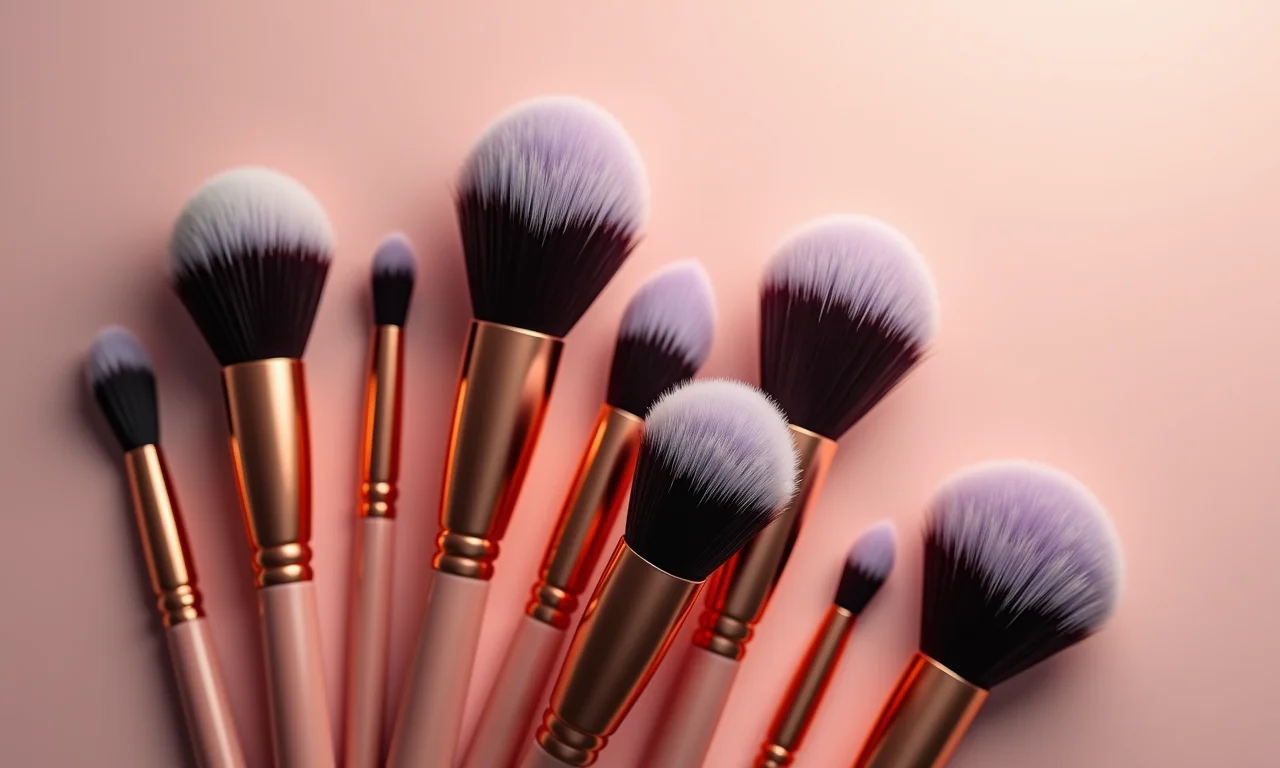 Pincéis de cerdas macias.