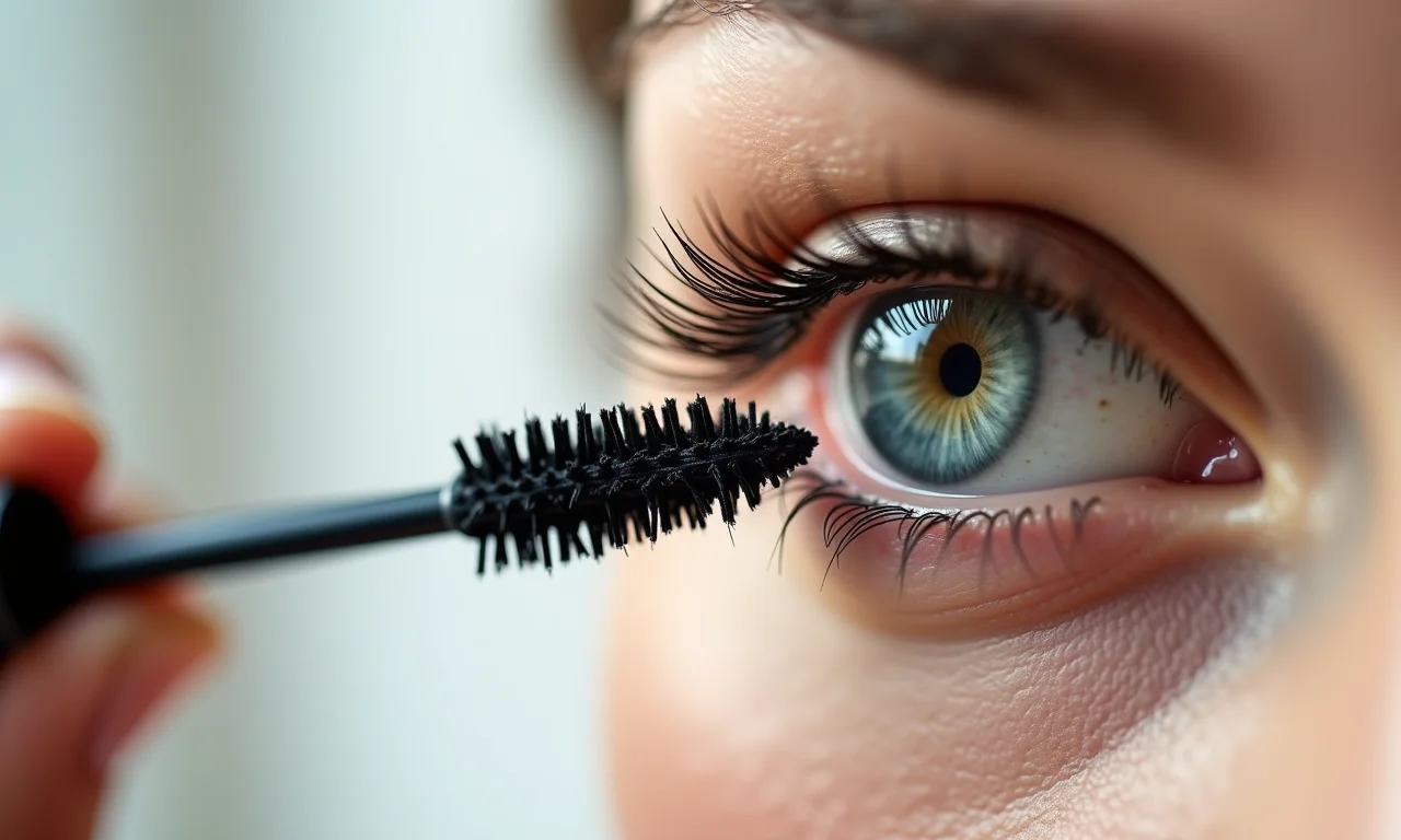 Pincel de silicone para cílios separados e sem grumos.