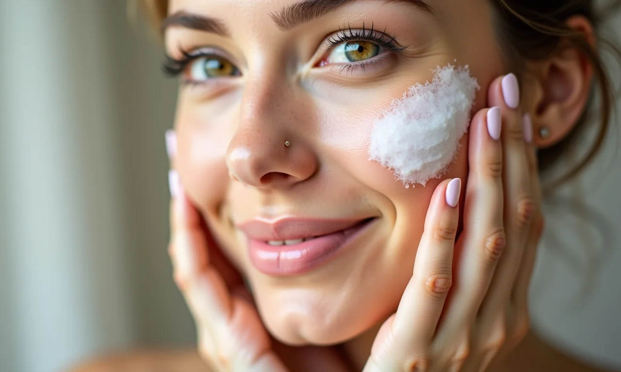 Preparação da pele para maquiagem com produtos naturais.