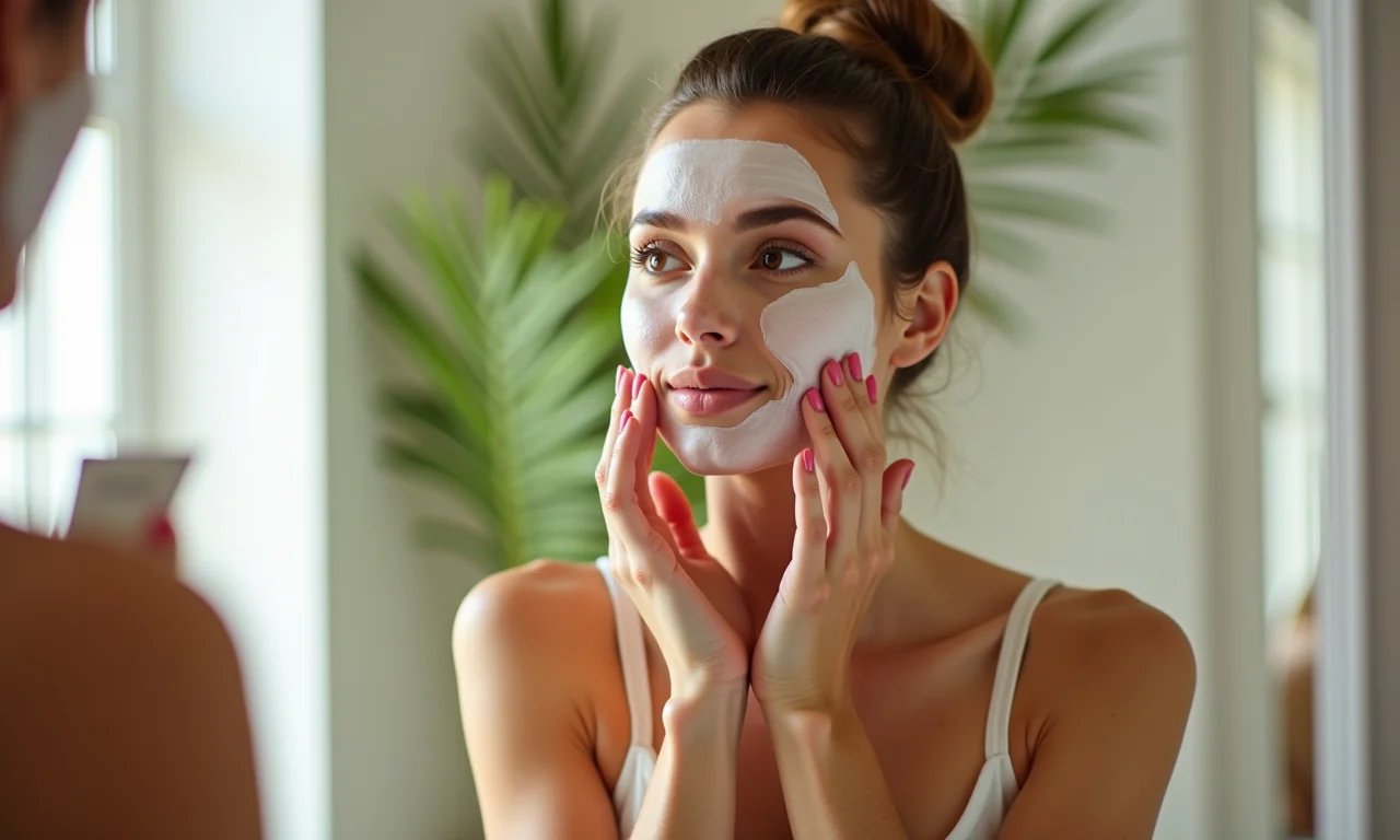 Preparação da pele para maquiagem duradoura.