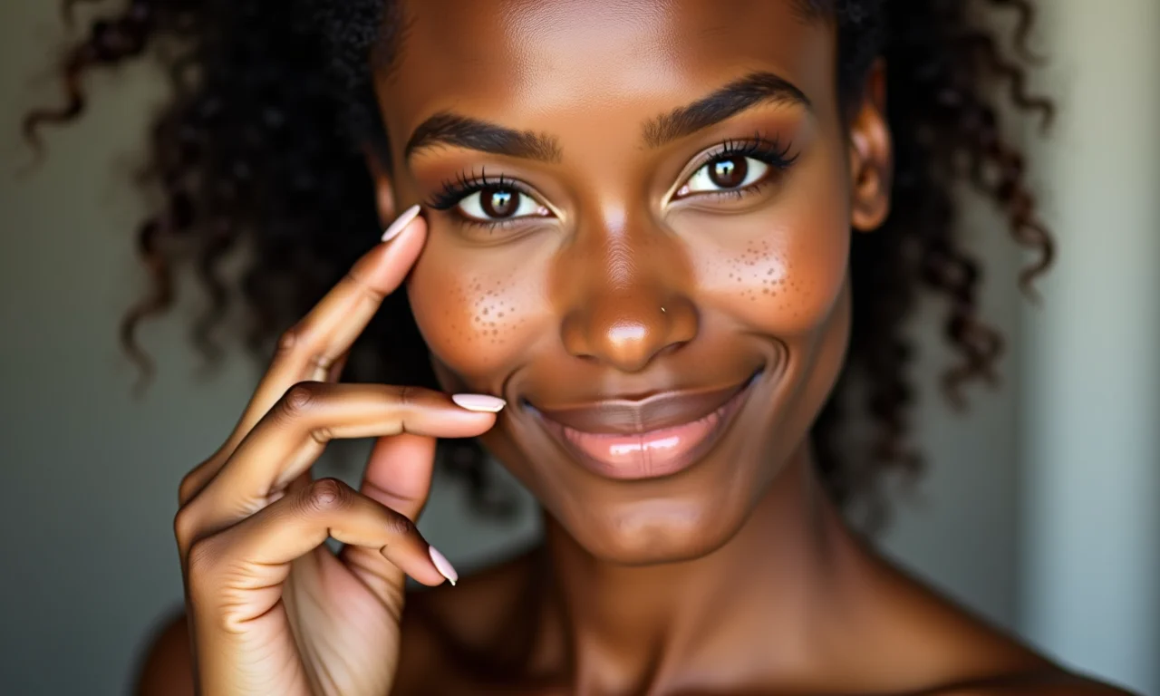 Preparando a pele com base leve para maquiagem com sardas.