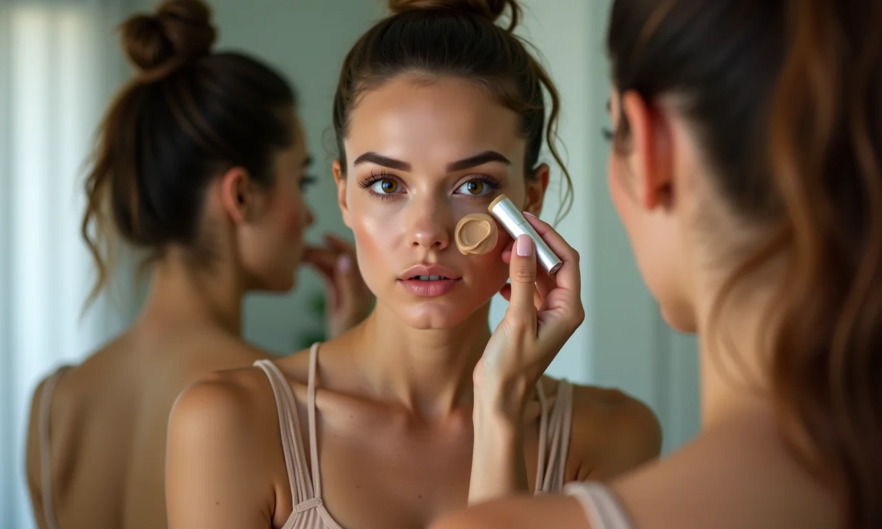 Preparando a pele com base para uma maquiagem punk com atitude.