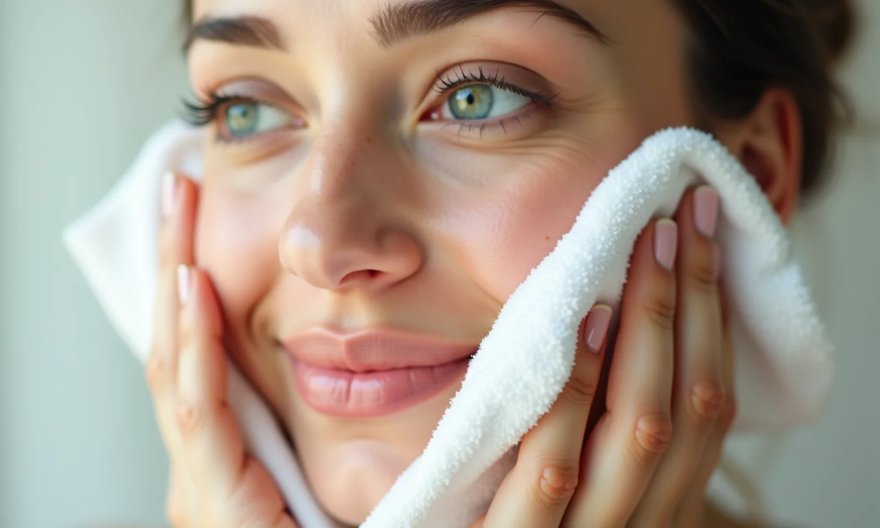 Preparando a pele para a maquiagem com limpeza e hidratação.