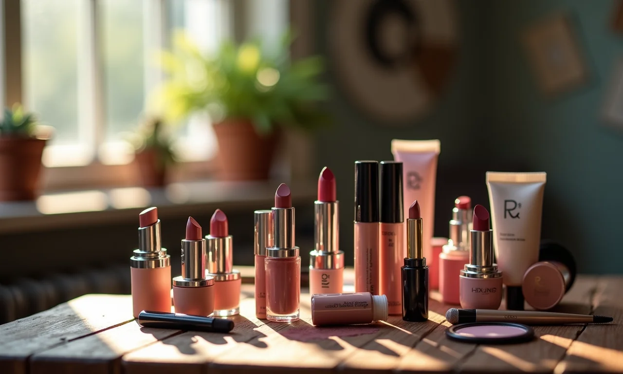 Produtos de maquiagem de alta qualidade.