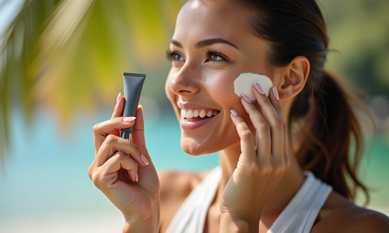 Protetor solar com cor como base para gestantes.