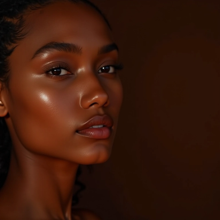 Rostos de mulheres diversas com iluminador sutil e natural.