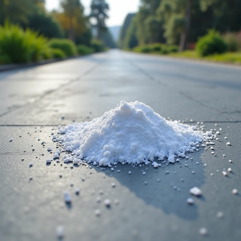 Selante mineral reduzindo a alcalinidade em superfície de concreto.