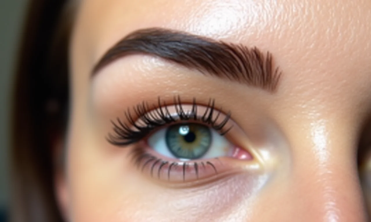 Sobrancelhas bem definidas e arqueadas para um lifting natural.