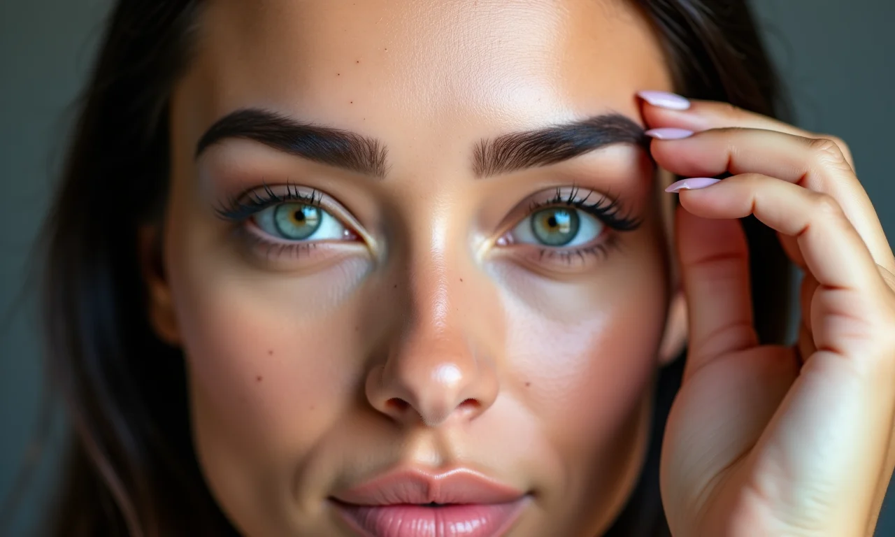 Sobrancelhas bem definidas para um olhar poderoso.