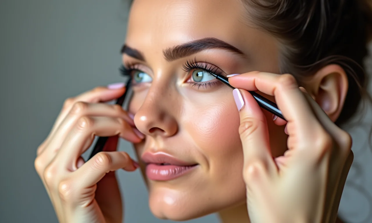 Sobrancelhas bem definidas para um visual impecável na maquiagem.