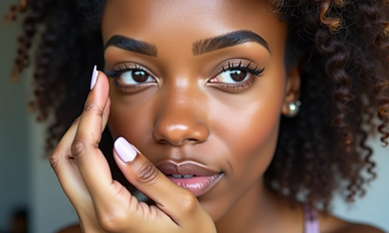 Sobrancelhas definidas emoldurando o olhar na maquiagem dark baddie.