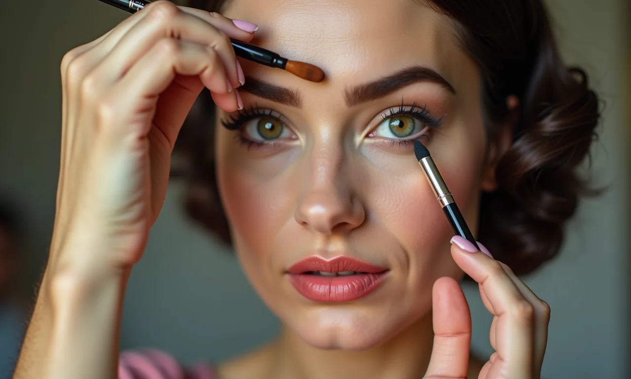 Sobrancelhas definidas para um arco perfeito.