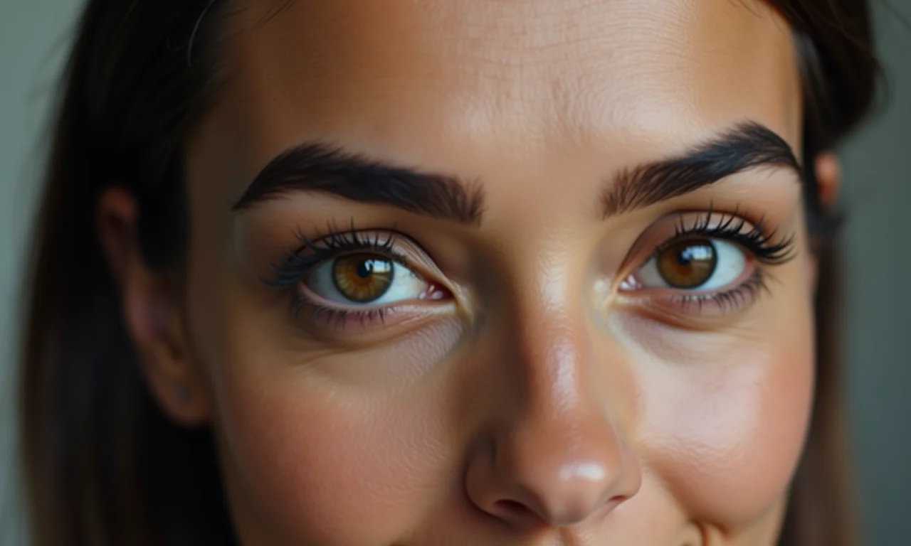 Sobrancelhas definidas para um olhar poderoso no telemarketing.