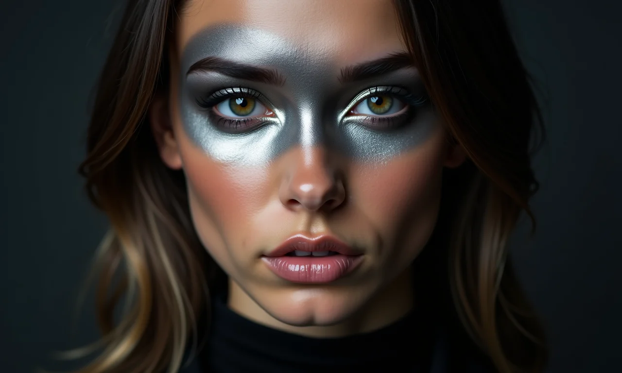 Sombras metalizadas para um toque moderno e rock'n'roll.