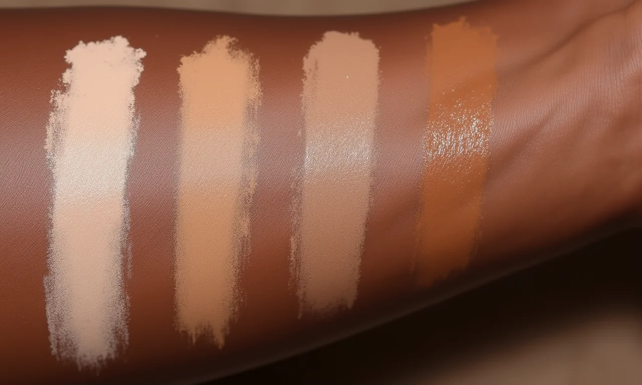 Subtons de pele negra e contornos ideais.