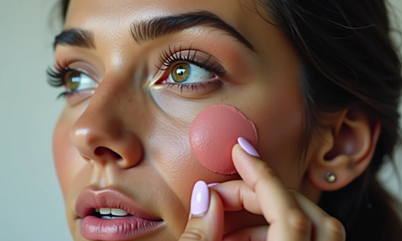 Técnica correta de aplicação de blush.