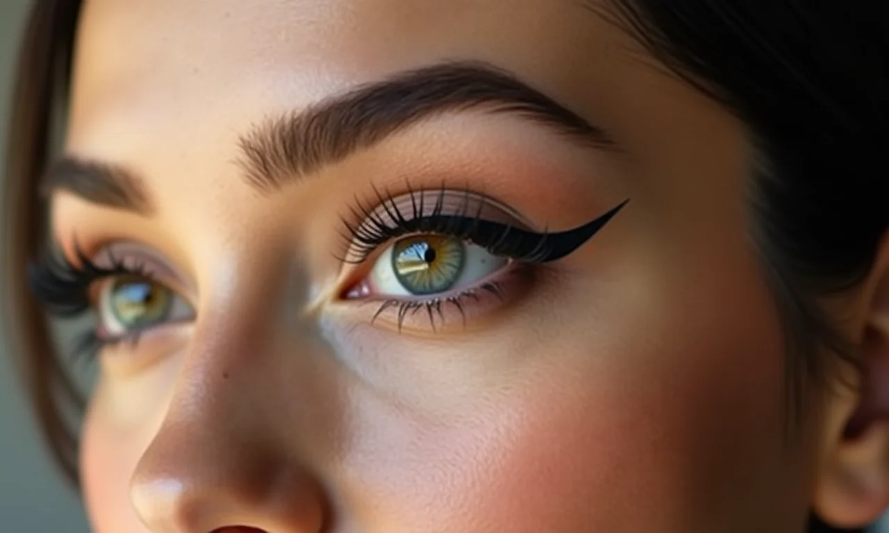 Traço perfeito com delineador à prova d'água.