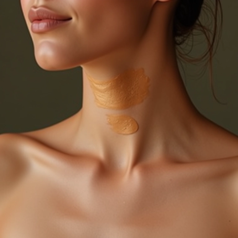 Uniformizando o tom da pele com bronzer no pescoço e colo.