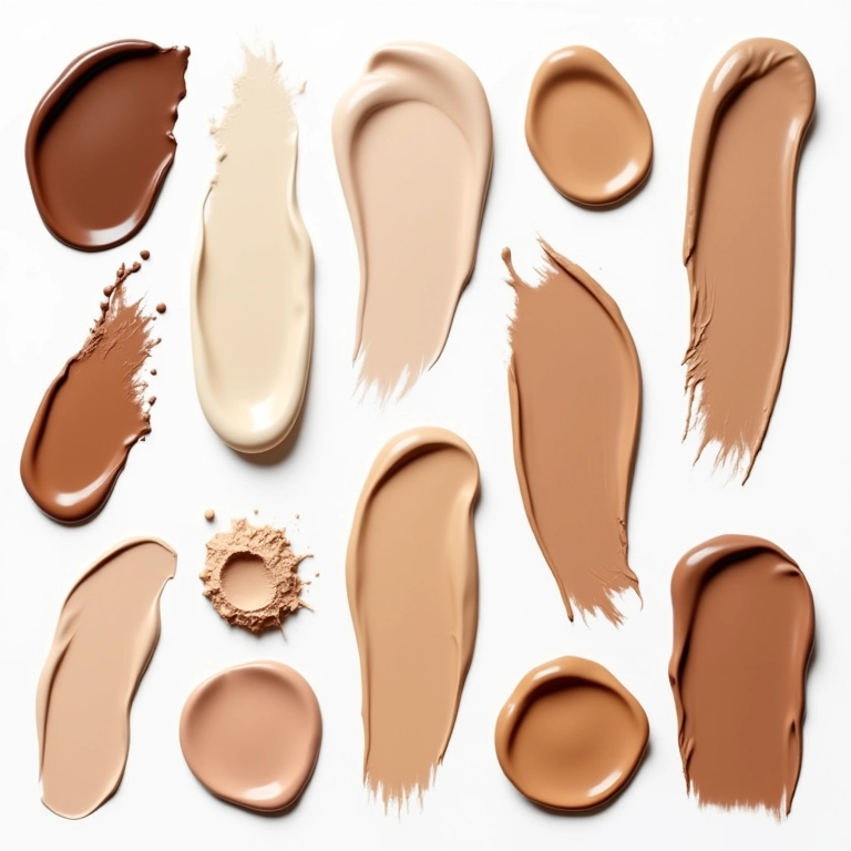 Variedade de bases matte natural com diferentes preços.