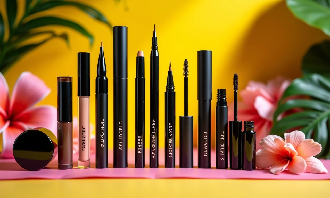 Variedade de delineadores para escolher.