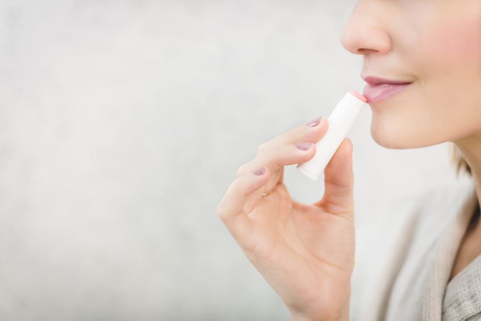 3. Máscara labial durante a noite